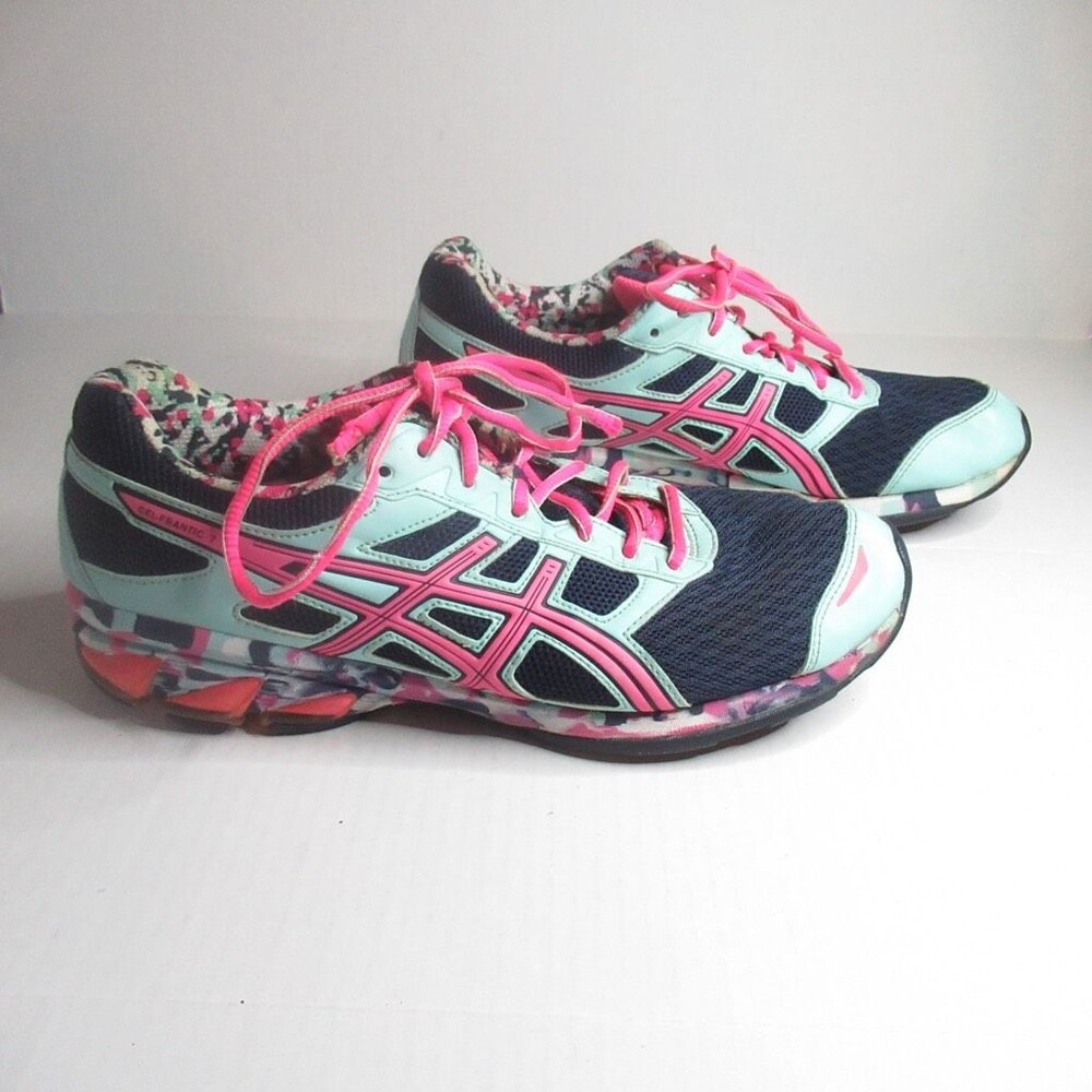 Asics Womens Gel Frantic 7 Sneakers Shoes Multicolor T3A6Q Running Geometric 11M